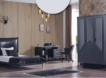 Wardrobe Wardrobe Furniture Bedroom Cabinets Wood Loft Furnishings Black